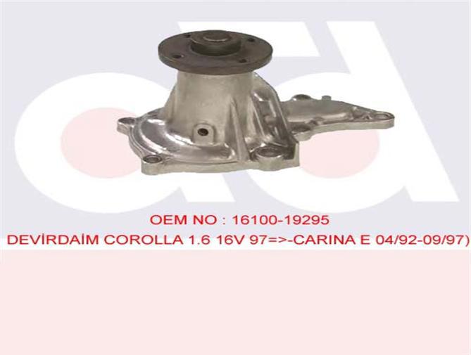 DEVİRDAİM SU POMPASI TOYOTA COROLLA 1.6L 4A-FE AE101 AE111 ENJEKSİYONLU 92-00 - THERMAX - OEM 1611019135