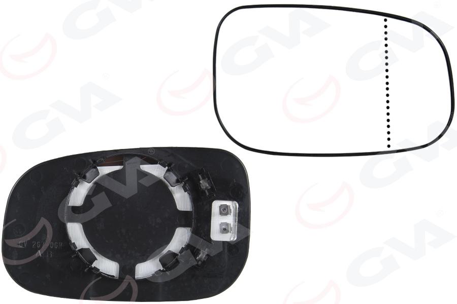 AYNA CAMI ISITMALI ASFERİK SAĞ VOLVO XC70 I 02>07 XC90 I 02>12 - GVA - OEM 30762572