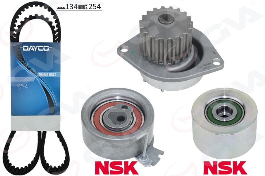 DEVİRDAİMLİ EKSANTRİK GERGİ KİTİ (134x254) P206-307-PARTNER-BERLINGO-C3-XSARA 1.6 16V (NFU TU5JP4) - GVA - OEM 0831.L7