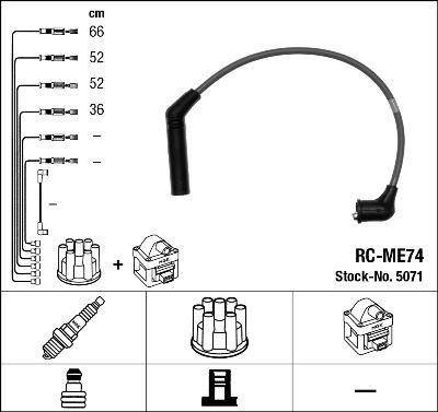 RC-ME74 ATEŞLEME KABLOSU - NGK
