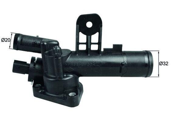 TERMOSTAT (83C) (KOMPLE) RENAULT KANGOO II 08> CLIO III 05>12 LAGUNA III 07>15 1.5dCi k9k (4 ÇIKIŞLI) - MAHLE - OEM 8200400553