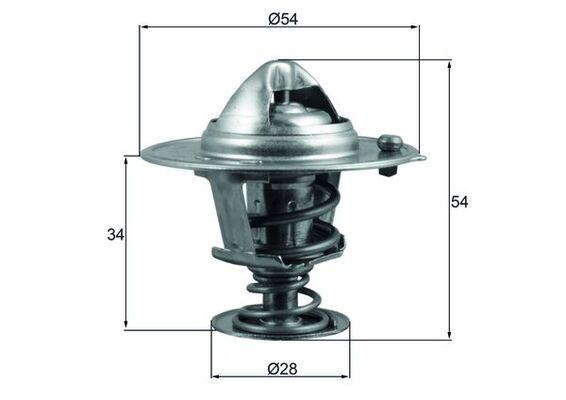 TERMOSTAT (82 °C - CONTALI) HYUNDAI ACCENT ADMIRE ERA 1,6L G4ED benzinli 16v 01-> / GETZ 1,4L G4EE 06-10 / ELANTRA 1,6L 1,8L 2,0L 96-00 / SCOUPE 1,6L G4ED 01-> / SONATA 2,0L 05-> / KIA CERATO 04-> - MAHLE - OEM 2550023001