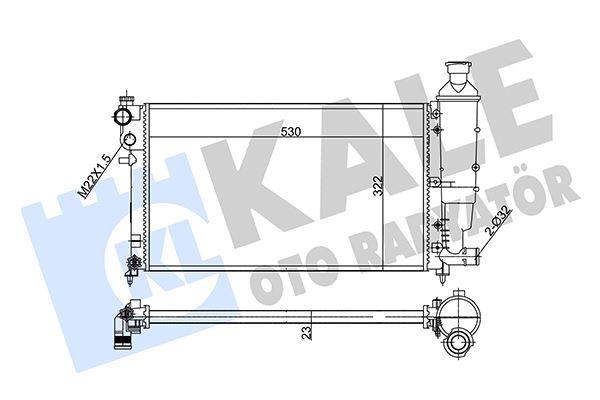 RADYATOR SAXO 01=> 106 II 1.1-1.4-1.6 95=> AL MKNK - KALE - OEM 1301HX