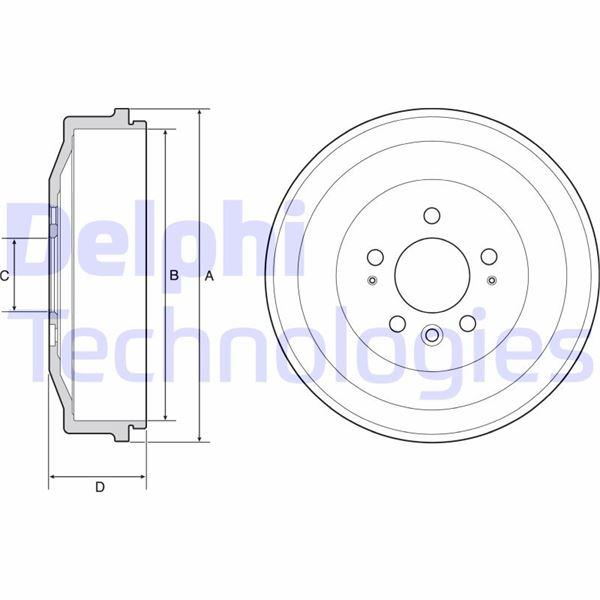 FREN KAMPANASI ARKA AMAROK - DELPHI - OEM 2H0609617