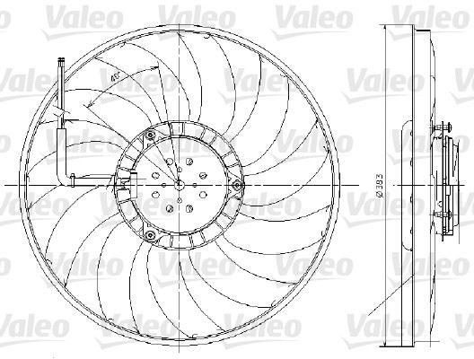 FAN MOTORU A6 - VALEO - OEM 4F0959455