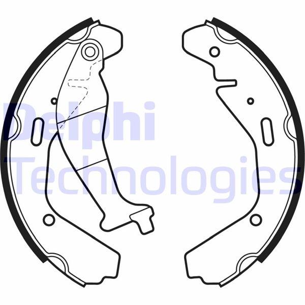 FREN PABUCU ARKA OPEL AGİLA / SUZUKI WAGON R+ 02/00> - DELPHI