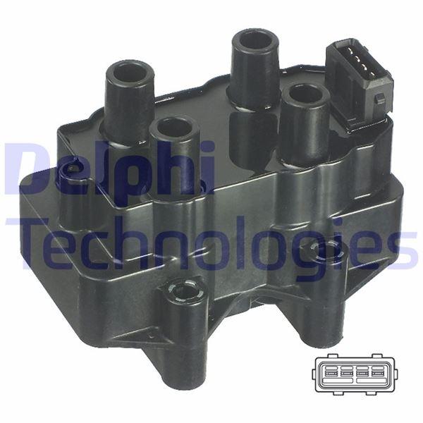 ATEŞLEME BOBİNİ BERLINGO-JUMPER-JUMPY-SAXO-XSANTIA-XSARA-DUCATO-P106-P205-P306-P405-P406-PARTNER 1.0-1.4-1.6-2.0 - DELPHI - OEM 5970.70