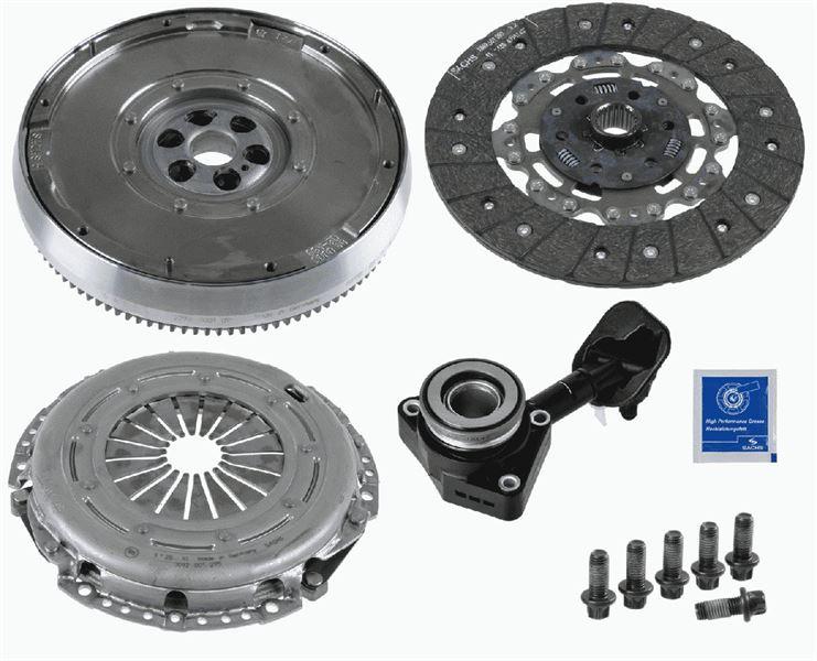 DMF VOLANT SETI (DEBRIYAJ SETI BILYA VOLAN CIFT KUTLE) C-MAX 04=>08 FOCUS II 04=>11 1.6 TDCI C-MAX 06>11 1.6 TDCI MAZDA 3 MAZDAIII 03>09 VOLVO S40 S40 II 06>12 V50 04> (OYNAR GÖBEK) - SACHS - OEM 9M517C625AA