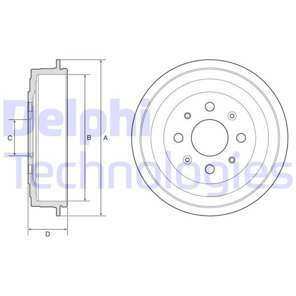 FREN KAMPANASI OPELADAM - DELPHI - OEM 13423797