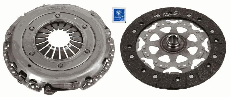 DEBRİYAJ SETİ (BASKI+BALATA) RENAULT MEGANE III 09> FLUENCE 09> SCENIC III 09> KADJAR 15> KOLEOS II 16> NISSAN X-TRAIL III 14> QASHQAI II13> 1.6 dCi R9M - SACHS - OEM 302058134R