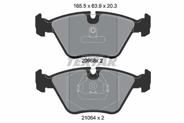 FREN BALATASI ON BMW E36 E46 E34 E32 E85 E86 - TEXTAR - OEM 34112282995