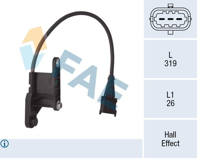 EKSANTRİK DEVİR SENSÖRÜ ASTRA G-CORSA C-MERIVA A-VECTRA B-VECTRA C 1.4-1.6 Z14XE Z16XE - FAE - OEM 10456585