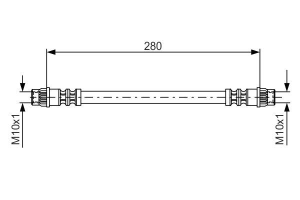 FREN HORTUMU arka LOGAN 04- - CAVO - OEM 7704003765