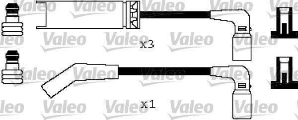BUJİ KABLO SET CHEVROLET KALOS 1.4 02=> LANOS 1.4-1.5 97=> CHEVROLET AVEO 1.5-KALOS 1.5 05=> - VALEO - OEM 96305387