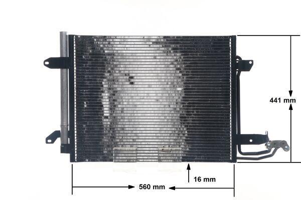 A/C-Kondensator VW CADDY III / TOURAN - MAHLE