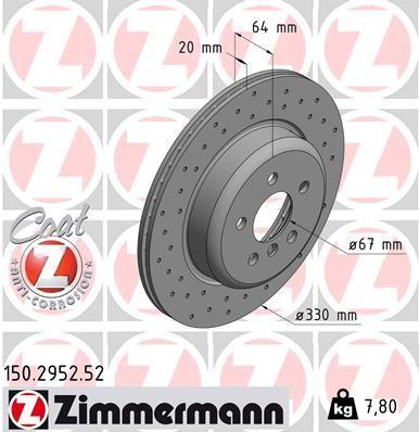 FREN DISKI ARKA SOL BMW G20 G21 G28 G22 G23 G26 G30 G31 G32 G11 G12 G08 G01 G02 G05 G29 DELIKLI - ZIMMERMANN - OEM 34216882245