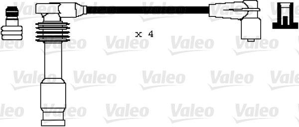 BUJİ KABLOSU TAKIMI (SET) OPEL ASTRA F-CORSA-VECTRA B-TIGRA 1.4-1.6 16V ECOTECH 94> (X14XE-X16XEL) - VALEO - OEM 1612561