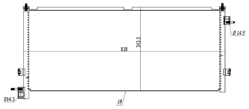KLİMA KONDENSERİ VOLVO FH 12 (93-02) FH 13 06=> FH 16 (93-02) NH 12 99=> (OTO.-MEK.) - ORIS - OEM 3980841