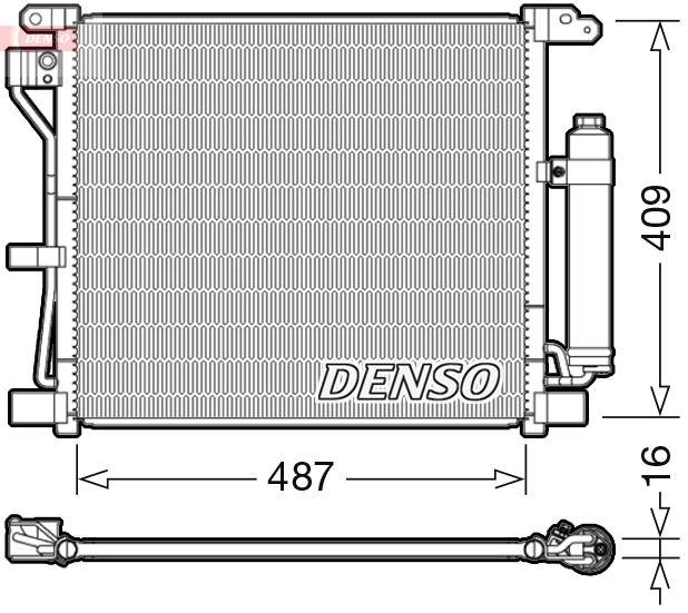 KLİMA RADYATÖRÜ (KONDENSER) NISSAN JUKE 1,5L K9K (110hp) F15 10-19 - DENSO - OEM 921001FE0B