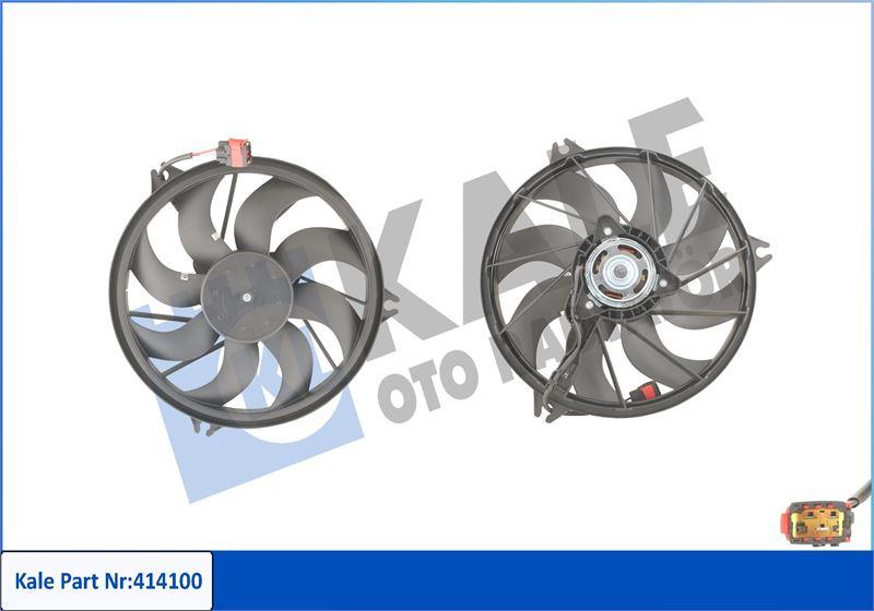 FAN MOTORU P206 1.1-1.4-1.4-1.6-2.0 16V-1.6HDI-2.0HDI 98=> (250W-385mm) - KALE - OEM 1253.C9