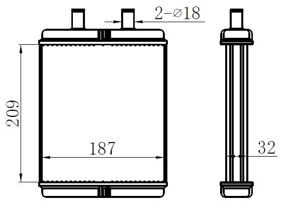 KALORİFER BRAZİNG HEATER A/M(209X187X32)DAİLY YM - ORIS