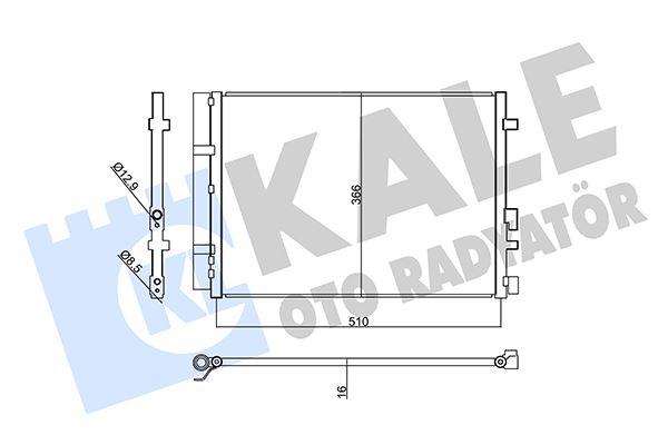 KONDENSER HYUNDAI i20 ACTIVE-i20 II CONDENSER AL/AL - KALE - OEM 97606C8200