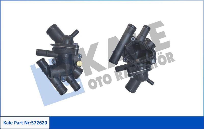 KOMPLE TERMOSTAT-PLASTİK GÖVDELİ 89°C OPEL ARENA-RENAULT CLIO-SYMBOL-ESPACE-KANGOO-LAGUNA-MEGANE I SCENIC-TRAFIC - KALE - OEM 4400311