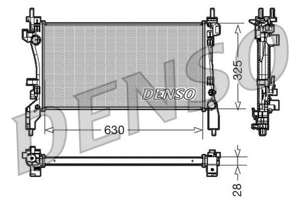 RADİATOR. ENGİNE COOLİNG CITROËN NEMO (08-) - DENSO - OEM 51790636