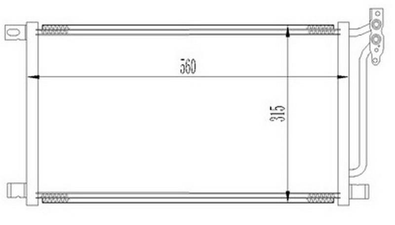 KLİMA KONDENSERİ BMW E46 318-320-330 D (E83) X3 1.8-2.0-3.0D 04=> (OTO.-MEK.) - ORIS - OEM 64538378438