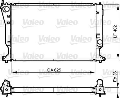 RADYATOR COROLLA VERSO 2.2 D-4D - VALEO - OEM 16400-0R011