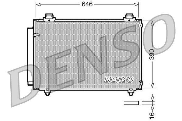 CONDENSER. AİR CONDİTİONİNG TOYOTA AVENSIS (03-09) — DENSO DCN50035 - DENSO - OEM 884500F100
