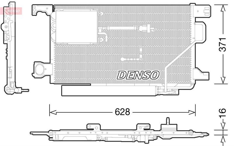 CONDENSER. AİR CONDİTİONİNG MERCEDES-BENZ C-CLASS (203) (00-07) - DENSO - OEM 2035001654