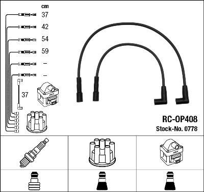 RC-OP408 ATEŞLEME KABLOSU - NGK