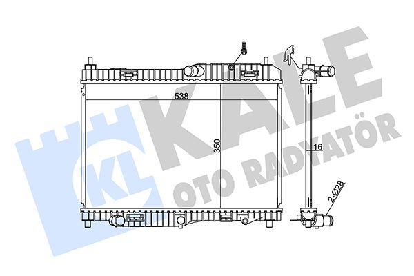 SU RADYATÖRÜ FORD FİESTA 08> 1.4 ZETEC (OTOMATİK ŞANZIMAN) - KALE - OEM 8V51