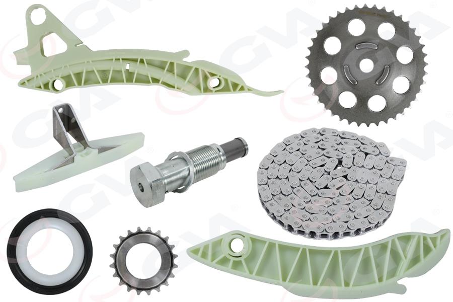 EKSANTRİK ZİNCİR KİTİ P207-P208-P308-P508-P3008-P5008-C4-C5-DS3-DS4-DS5 1.6 THP (8 PARÇA) - GVA - OEM 9824831480