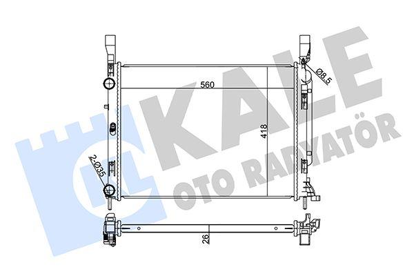 RADYATOR CITAN - KANGO GRAND KANGOO KANGOO BE BOP AL PL BRZ - KALE - OEM 8200418327