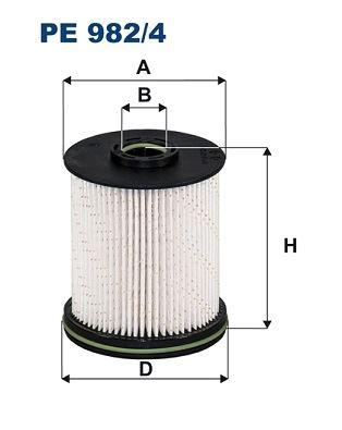 YAKİT FİLTRESİ ASTRA K 1.6 CDTİ 15=> (B16DTE-B16DTH-B16DTI) - FILTRON - OEM 13539108