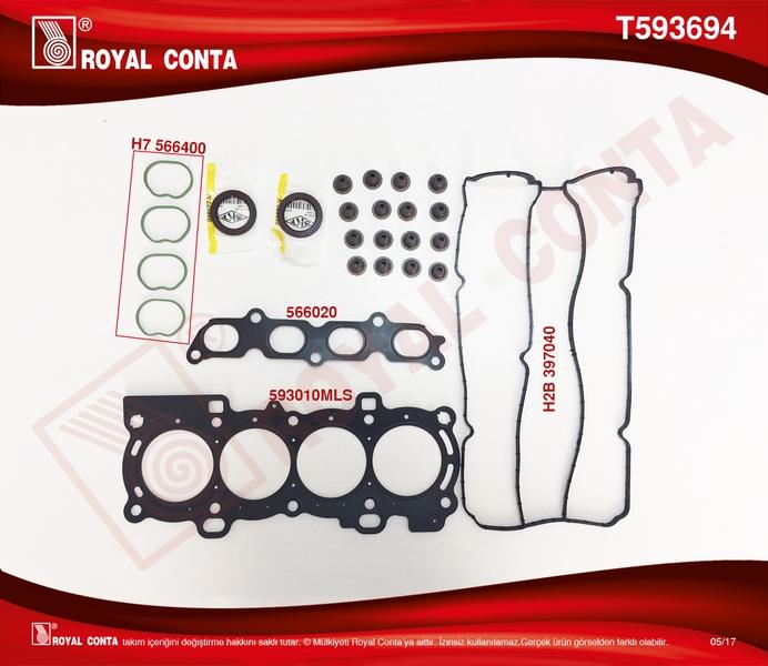 ÜST TAKIM CONTASI (SKT KEÇELİ+SUB.LASTİKLİ) FOCUS II 1.6 16V (03-07) 100HP - ROYAL - OEM 4M5G