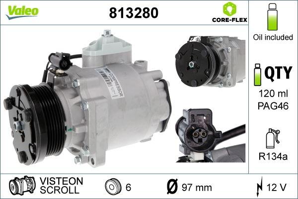 KLIMA KOMPRESORU TOURNEO TRANSIT CONNECT 1.8 TDCI 02-13 - VALEO - OEM 1494719