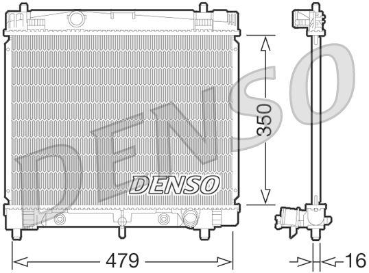 RADİATOR. ENGİNE COOLİNG DAIHATSU CHARADE VI (11-) - DENSO - OEM 1640021300
