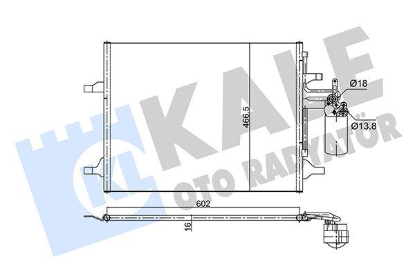 KLİMA RADYATÖRÜ VOLVO S60-S80-V60-V70-XC60-XC70 11> D5 - KALE - OEM 31305212