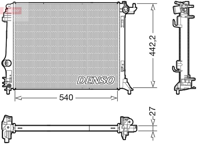 RADYATOR MEGANE 1.6L - VALEO - OEM 214108607R