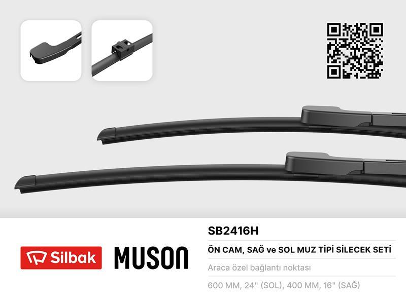 SILECEK SUPURGESI TAKIMI 600mm / 400mm BMW E92 E93 - SILBAK - OEM 61612468942