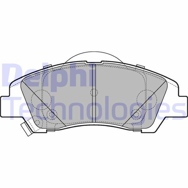 ÖN FREN BALATA HYUNDAI İ10 1,0L 1,2L G3LA G4LA 13-> - (Aşınma ikaz soketli) - DELPHI - OEM 58101B9A70