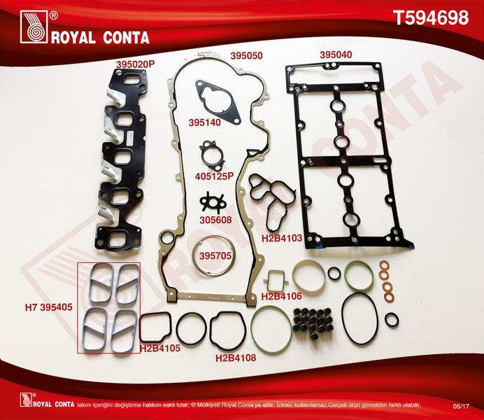 ÜST TAKIM CONTA DOBLO-PUNTO-500 1.3MTJ 10=> (SK - ROYAL - OEM 71753908