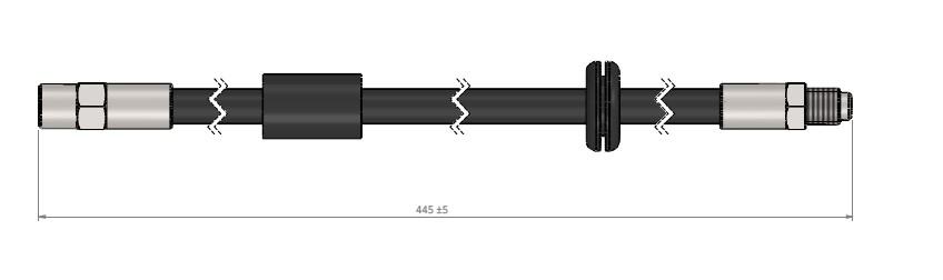 FREN HORTUMU ön 6 Series (E24) 79-90 - CAVO - OEM 34321152274