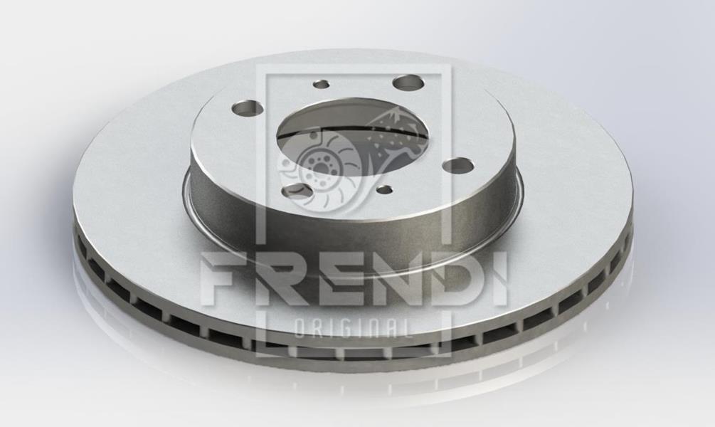 ÖN FREN DİSKİ (HAVA KANALLI) MITSUBISHI CARISMA 1,6L 4G92 DA1A 95-99 (236 çap x 4 bijon) - Takım disk fiyatıdır - FRENDI - OEM MB950922