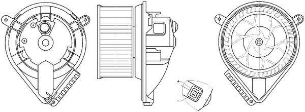 KALORIFER MOTORU MERCEDES VITO W638 97>03 - MAHLE - OEM A0028301508