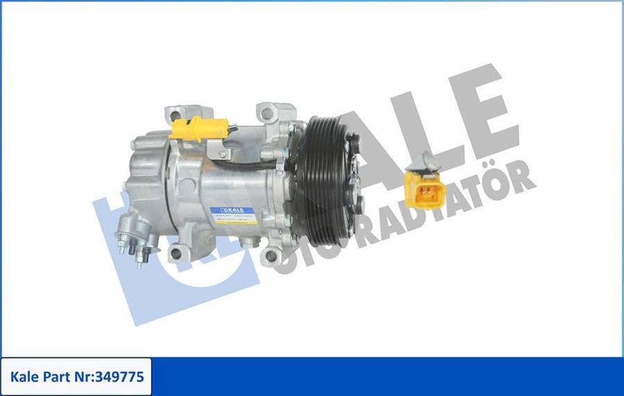 KLİMA KOMPRESÖRÜ BERLINGO-PARTNER 1.4-1.6 16V 96=>C2 1.4-1.6-1.6 HDİ 03=> (119mm) - KALE - OEM 9800822280