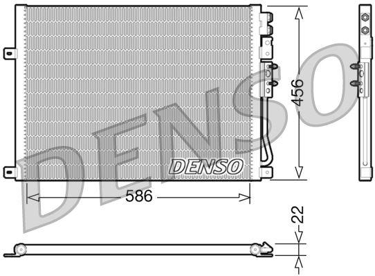 KLİMA RADYATÖRÜ (KONDANSER) JEEP GRAND CHEROKEE 05>10 3.0 CRD - DENSO - OEM 55116928AA